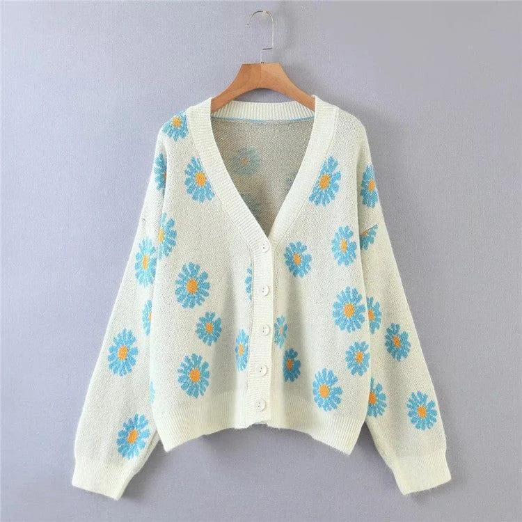 Daisies Blossom Cardigan - Glova