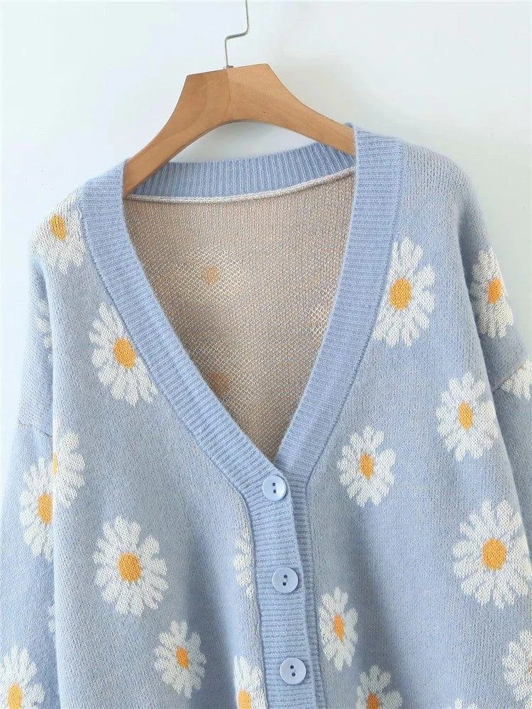 Daisies Blossom Cardigan - Glova