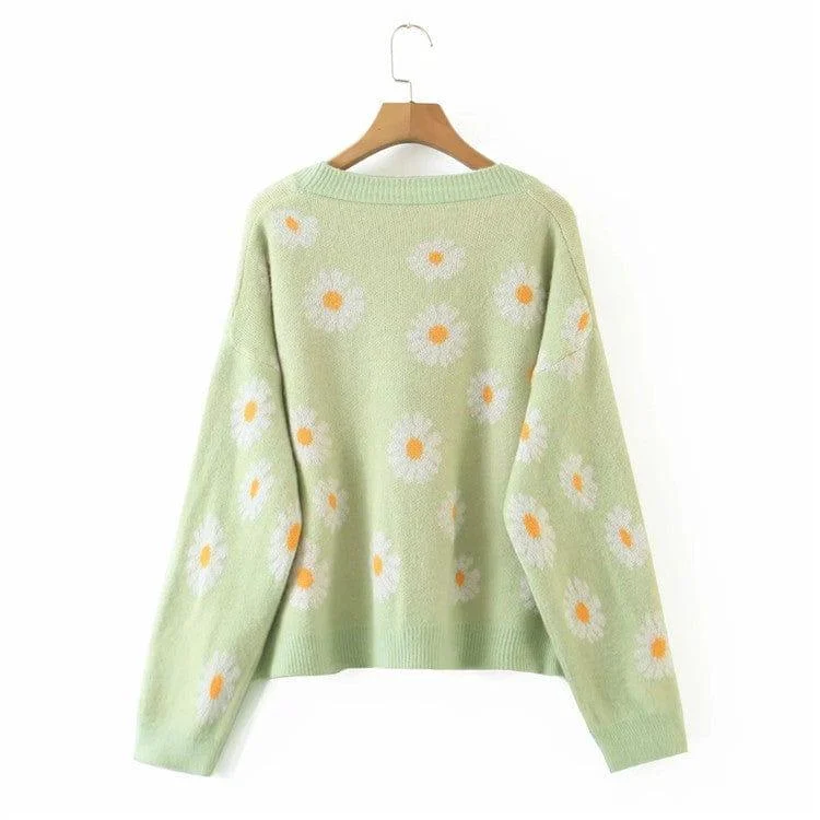 Daisies Blossom Cardigan - Glova