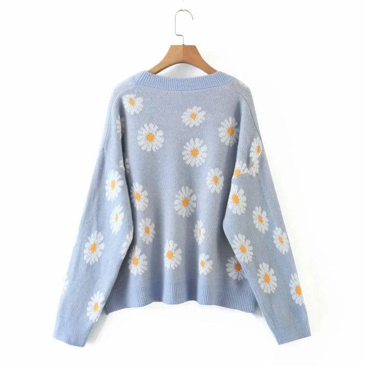 Daisies Blossom Cardigan - Glova