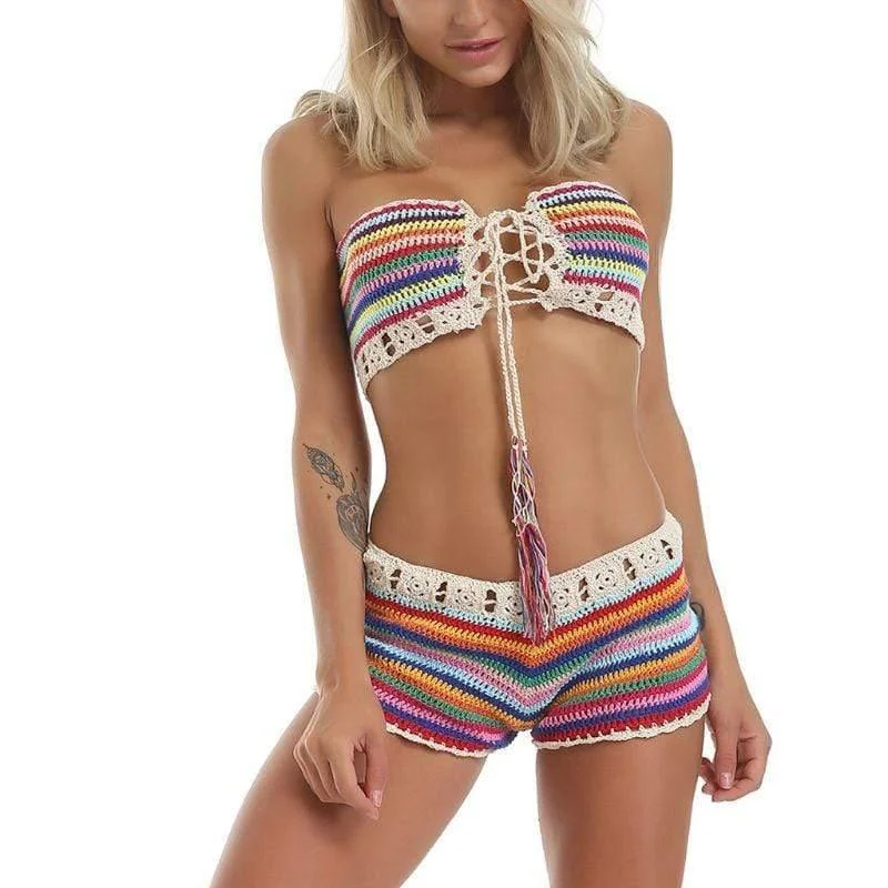 Daisy Chain Multi Color Shorts - Glova