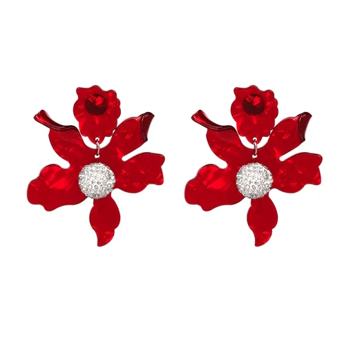 Damien Resin Flower Earrings - Glova