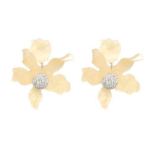 Damien Resin Flower Earrings - Glova