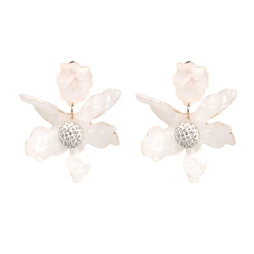 Damien Resin Flower Earrings - Glova