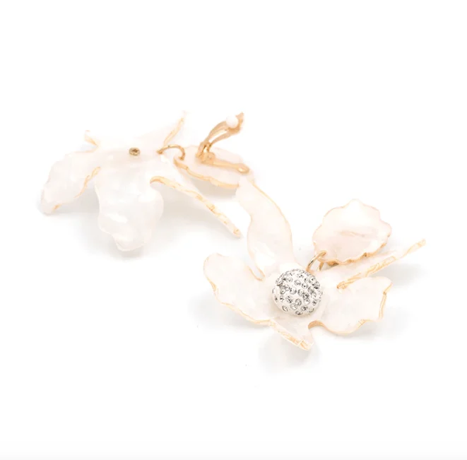 Damien Resin Flower Earrings - Glova