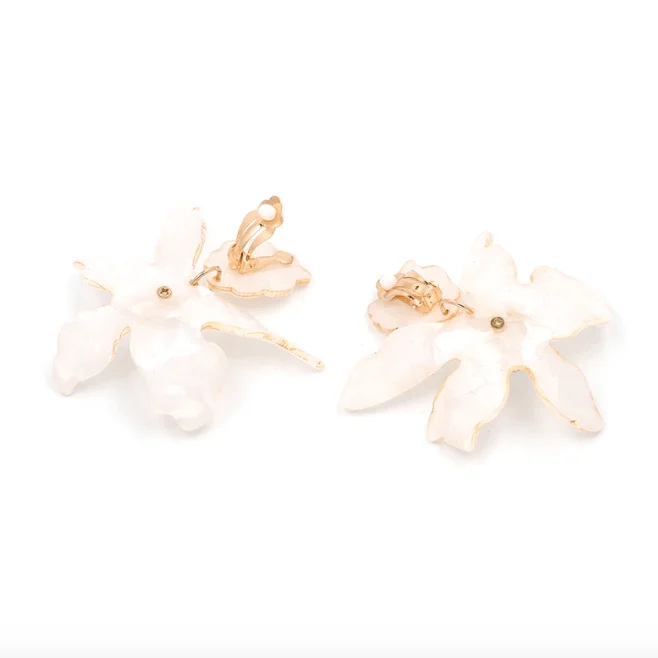 Damien Resin Flower Earrings - Glova