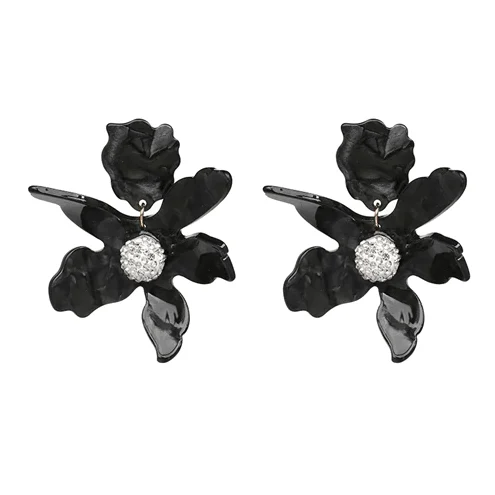 Damien Resin Flower Earrings - Glova