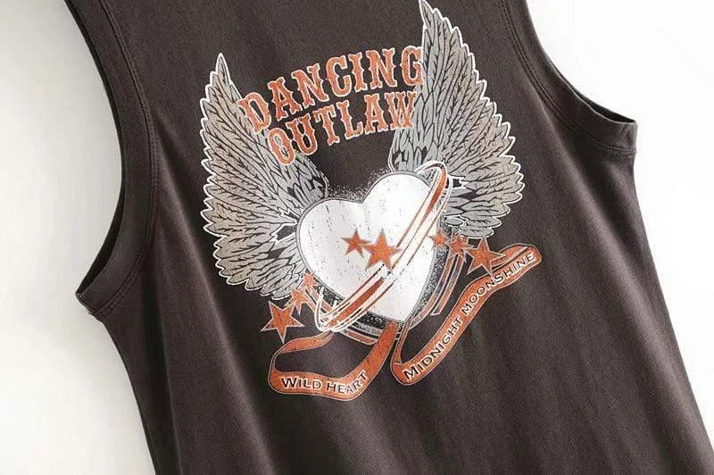 Dancing Outlaw Graphic Tank Top - Glova