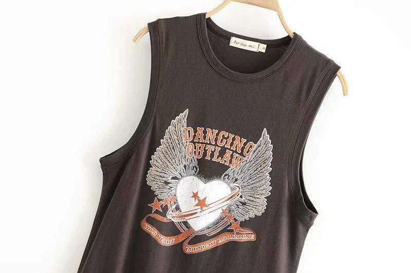 Dancing Outlaw Graphic Tank Top - Glova