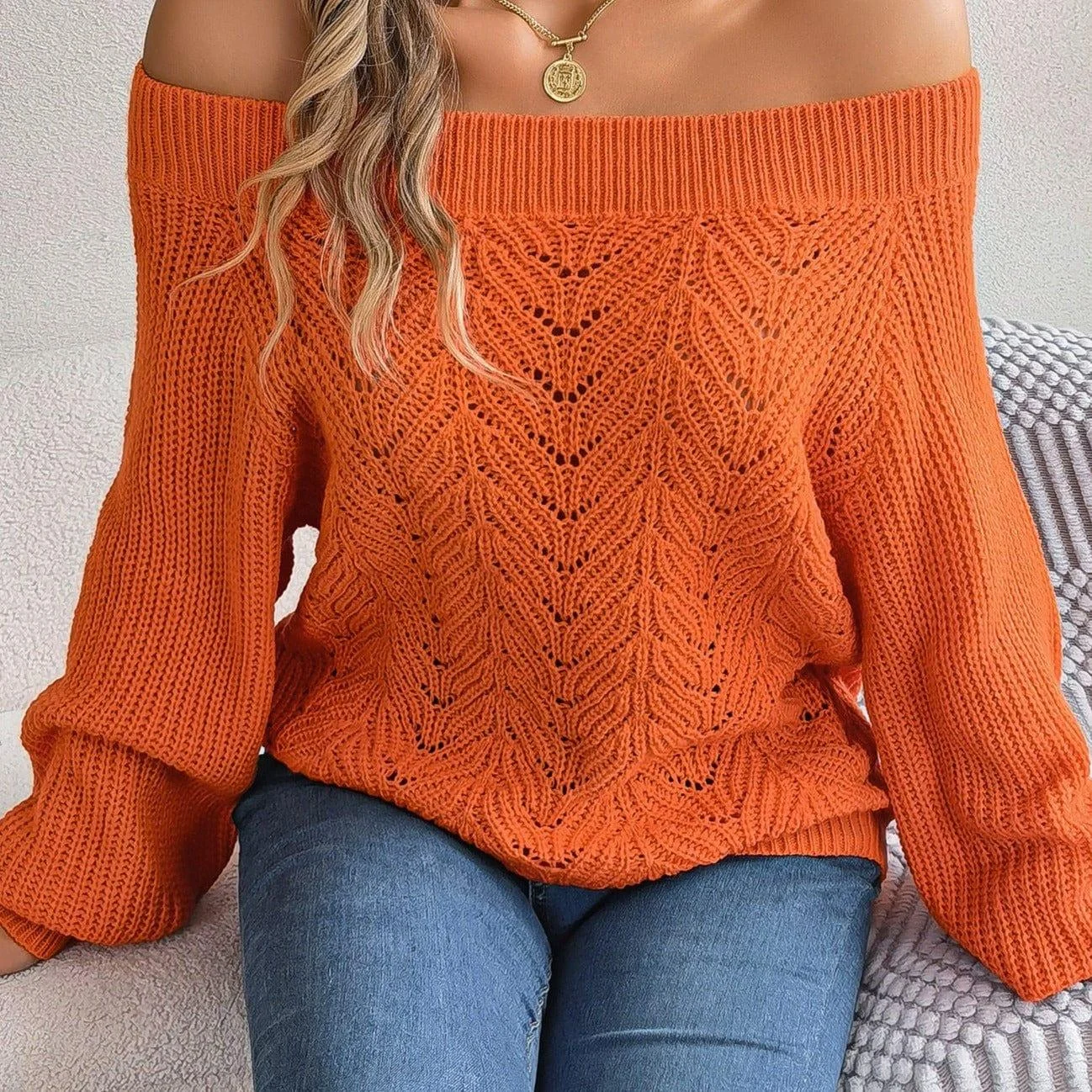 Daphne Off Shoulder Sweater - Glova