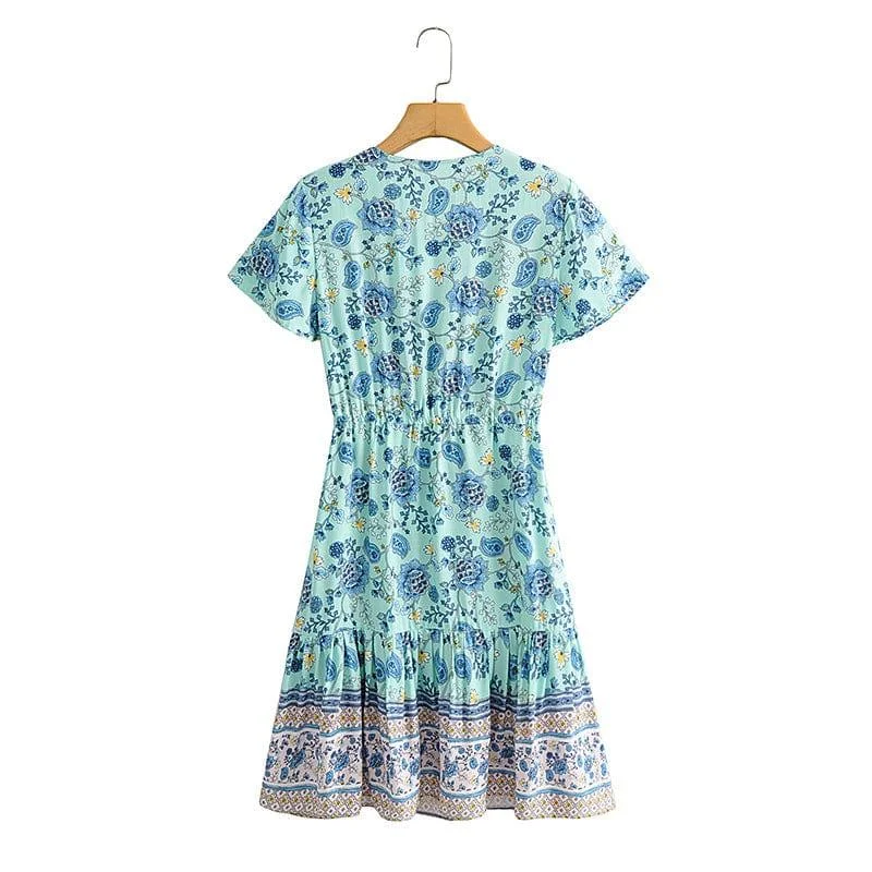 Davina Boho Mini Dress - Glova