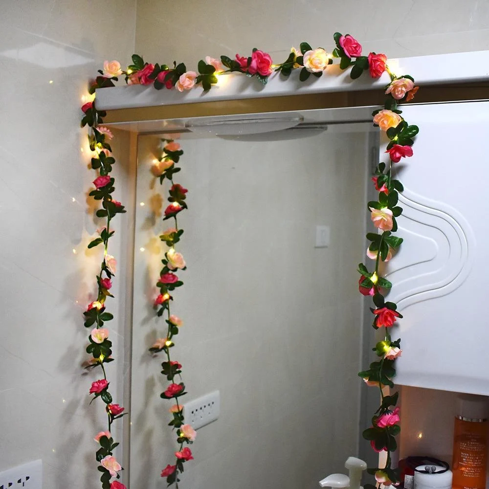 Decorative Rose Vine String Lights - Glova