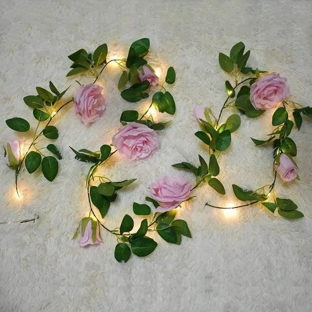 Decorative Rose Vine String Lights - Glova