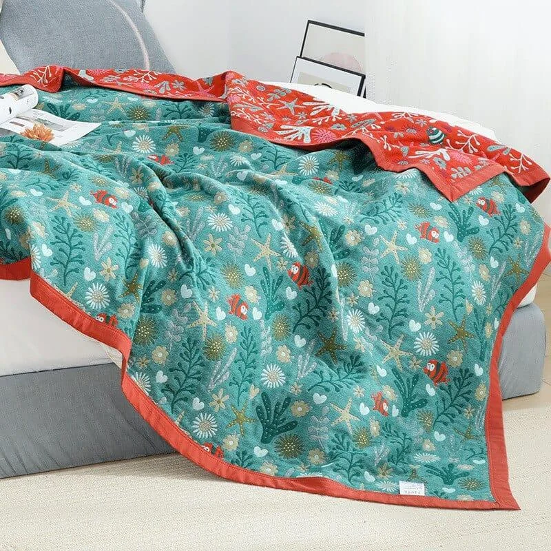 Deep Ocean Throw Blanket - Glova