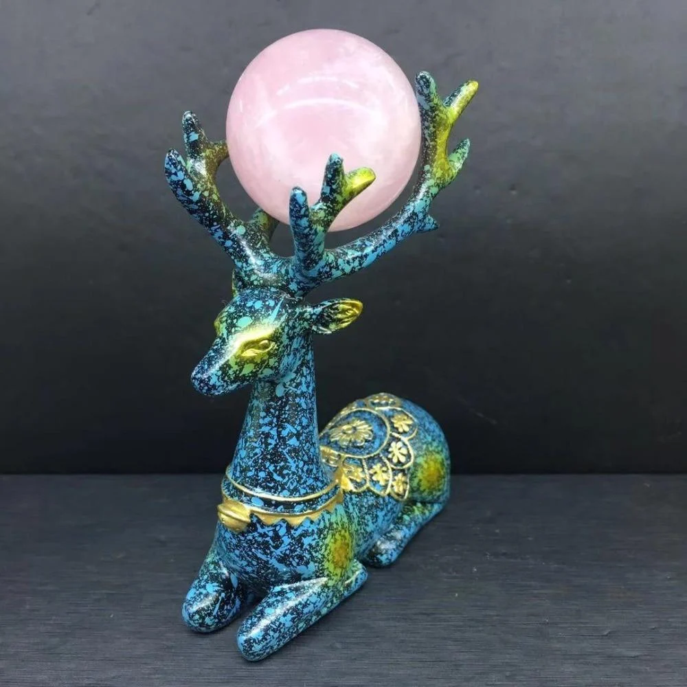 Deer Natural Crystal Figurines - Glova