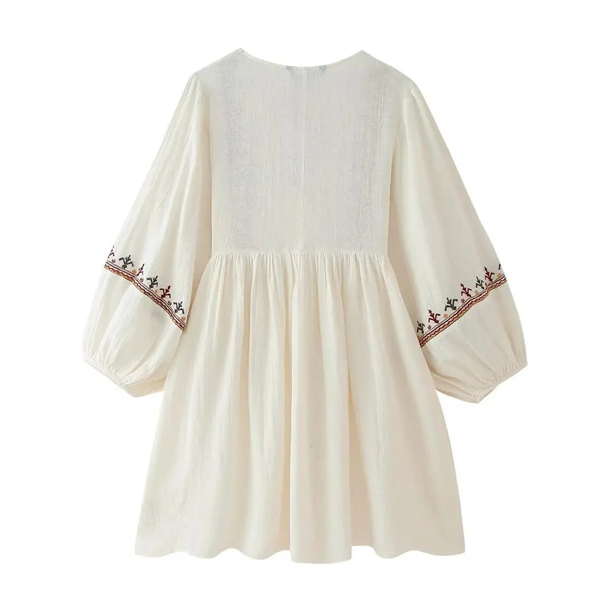 Delilah Embroidery Boho Mini Dress - Glova