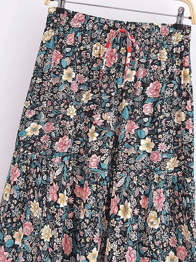 Delmar Floral Maxi Skirt - Glova