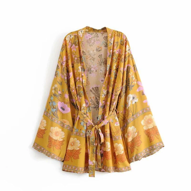 Desert Bloom Boho Kimono - Glova