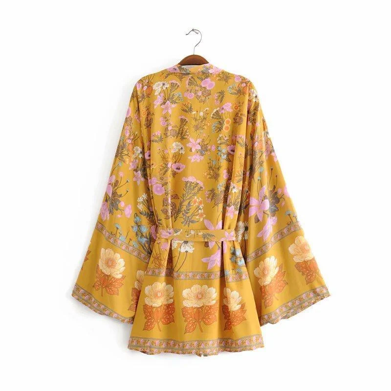 Desert Bloom Boho Kimono - Glova