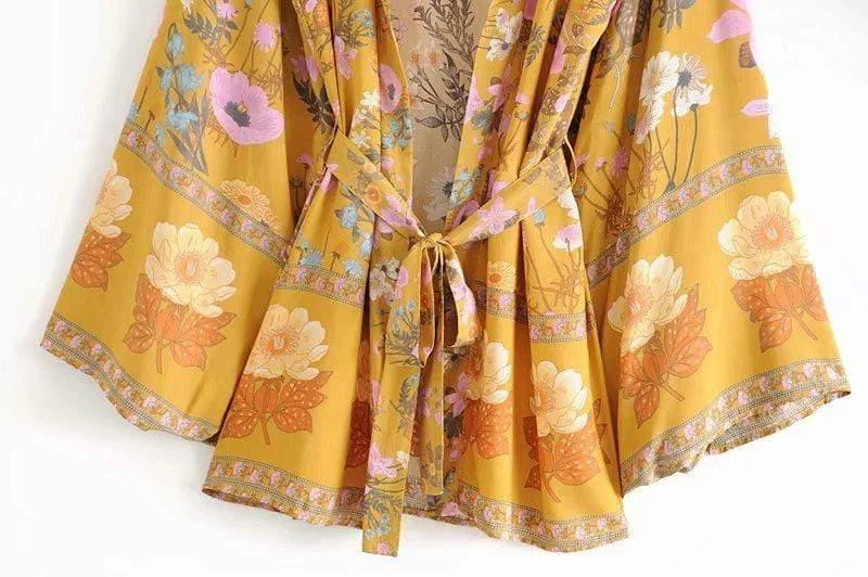 Desert Bloom Boho Kimono - Glova