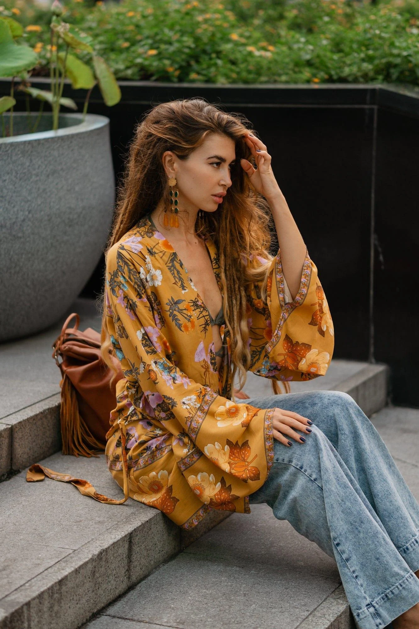 Desert Bloom Boho Kimono - Glova