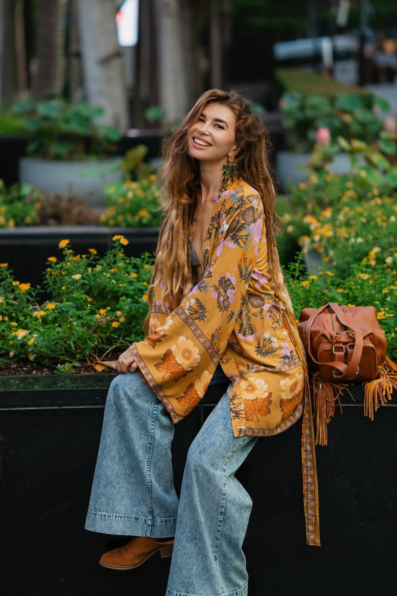 Desert Bloom Boho Kimono - Glova