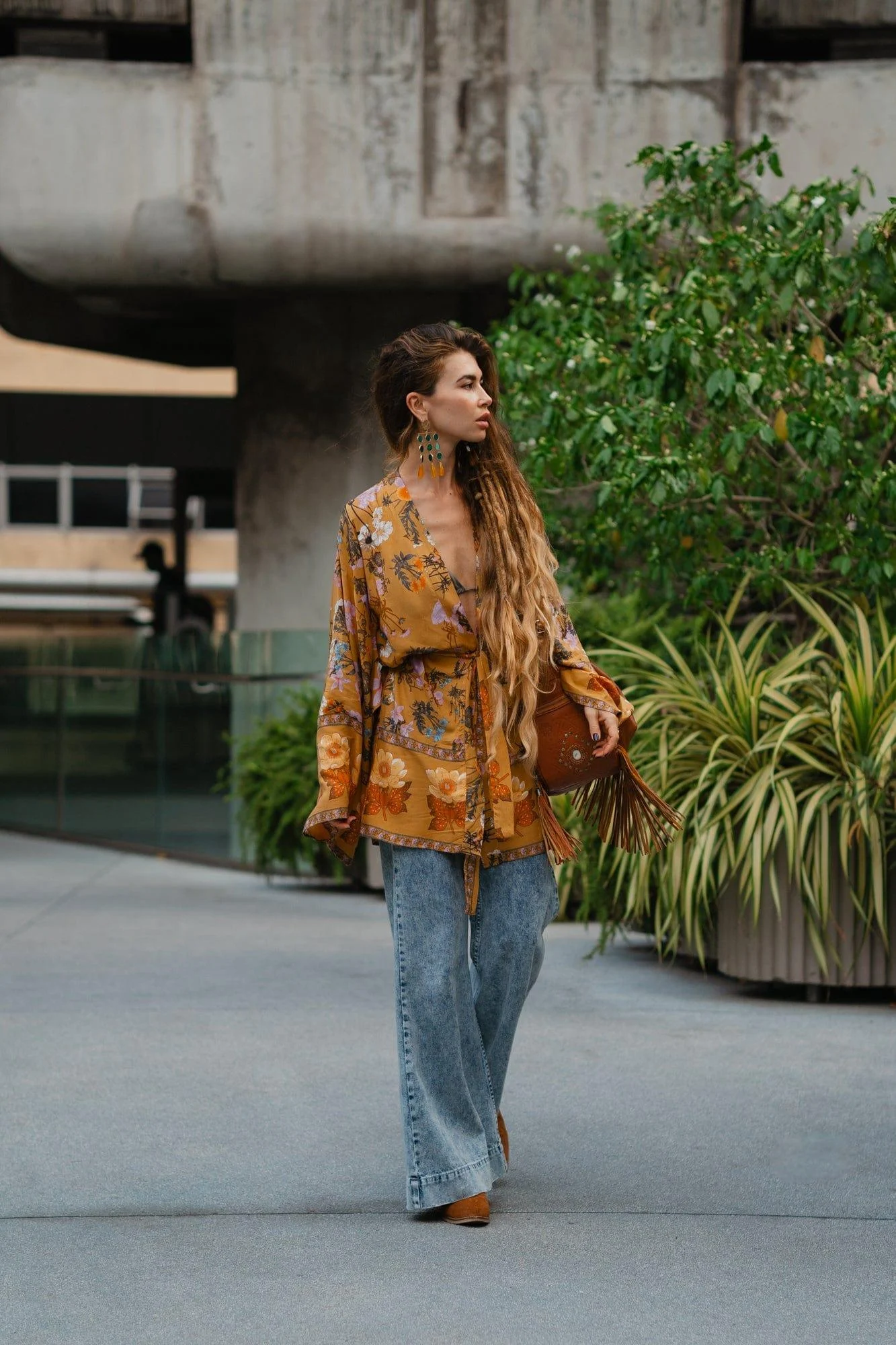 Desert Bloom Boho Kimono - Glova