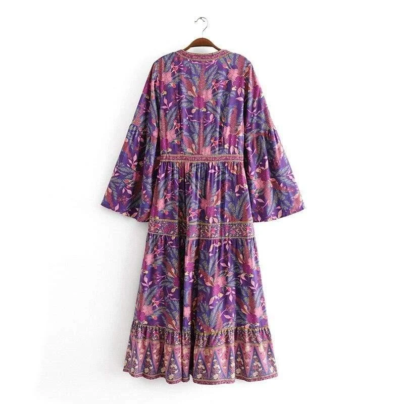 Dharma Maxi Dress in Purple - Glova