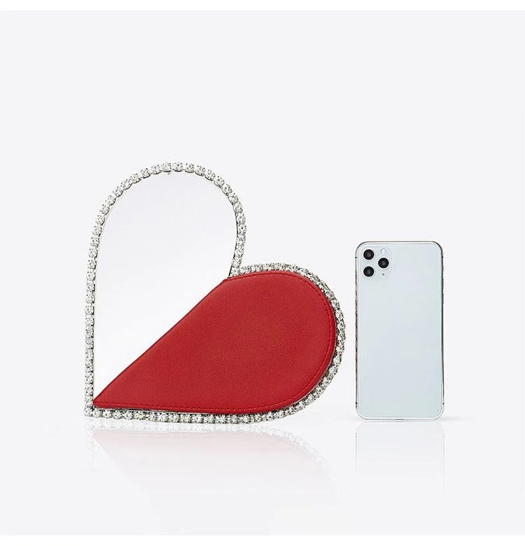 Diamond Heart Evening Clutch Bags - 4 Colors - Glova