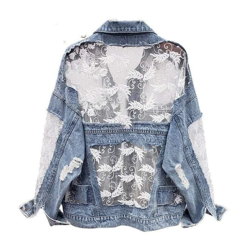 Dike Lace Denim Jacket - Glova