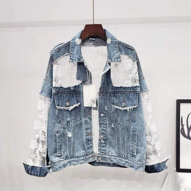 Dike Lace Denim Jacket - Glova