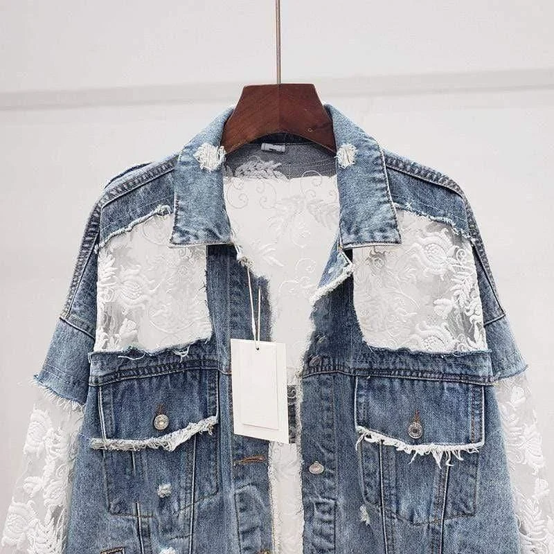 Dike Lace Denim Jacket - Glova