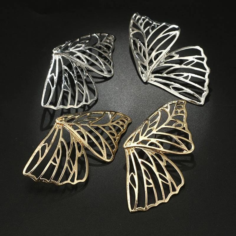 Donna Butterfly Stud Earrings - Gold or Silver - Glova