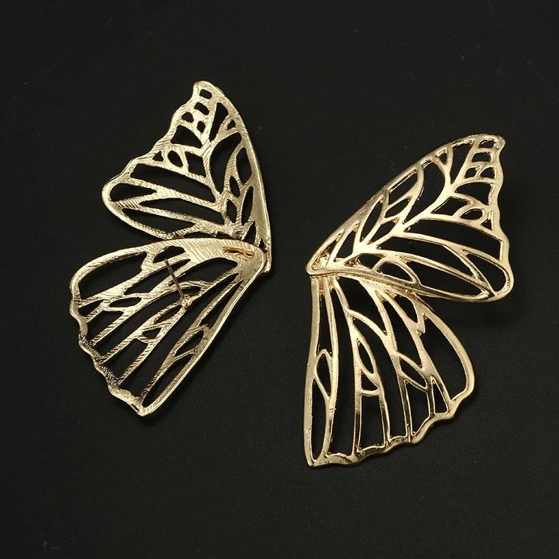 Donna Butterfly Stud Earrings - Gold or Silver - Glova