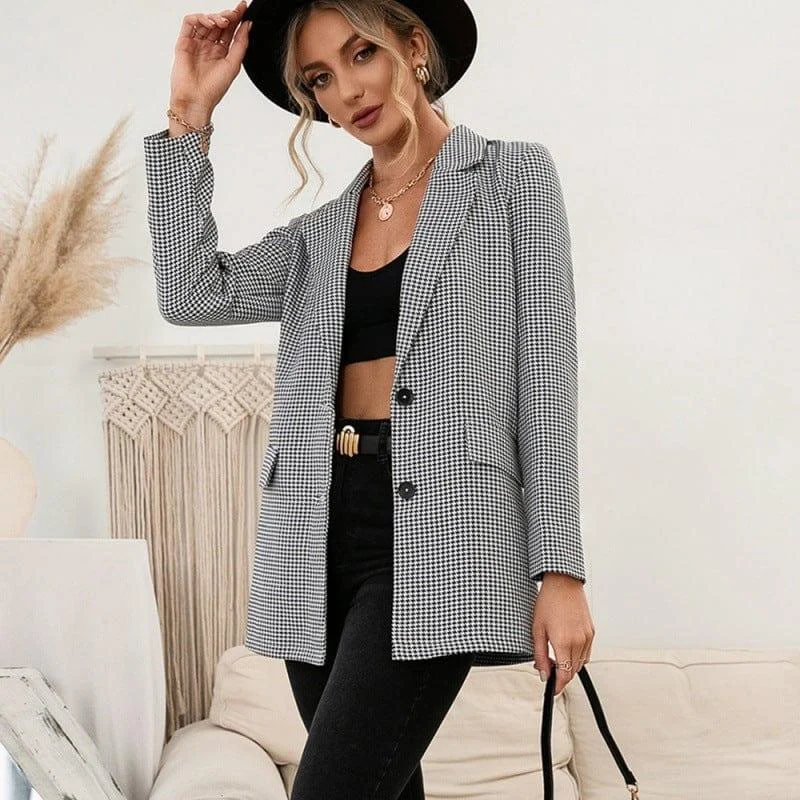 Donna Check Blazer - Glova