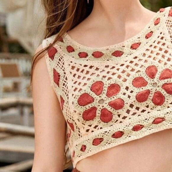 Dottie Crochet Crop Top - Glova