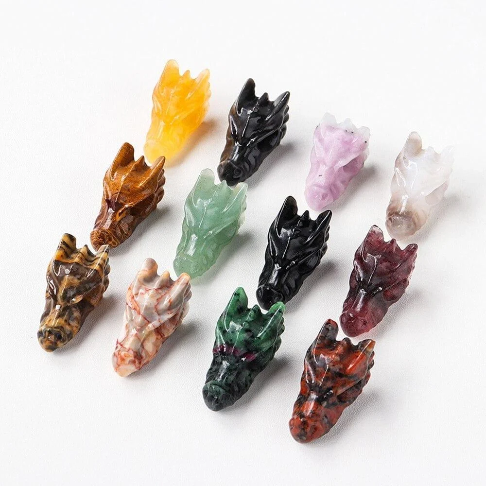 Dragon's Head Crystal Carving - Glova