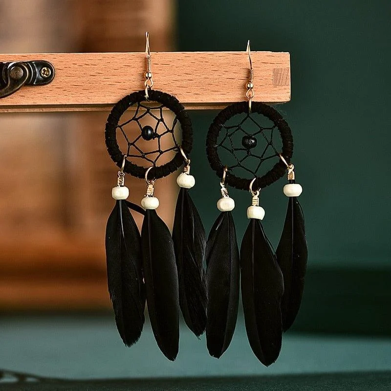 Dreamcatcher Feather Earrings - Glova