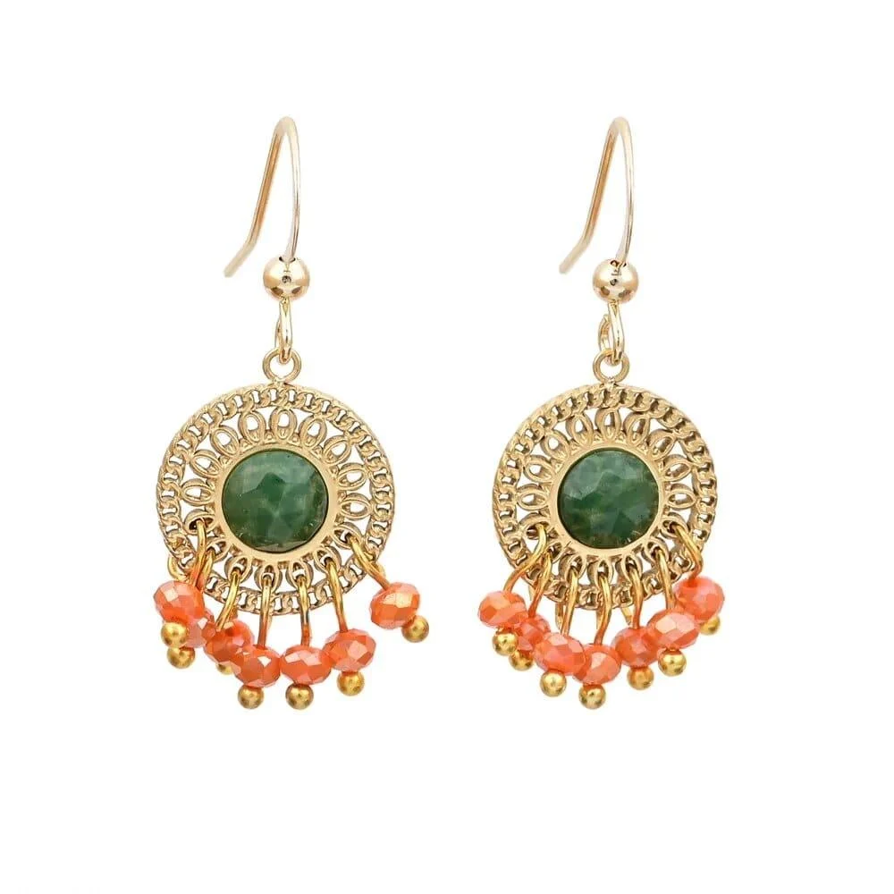 Dreamcatcher Natural Stone Earrings - Glova