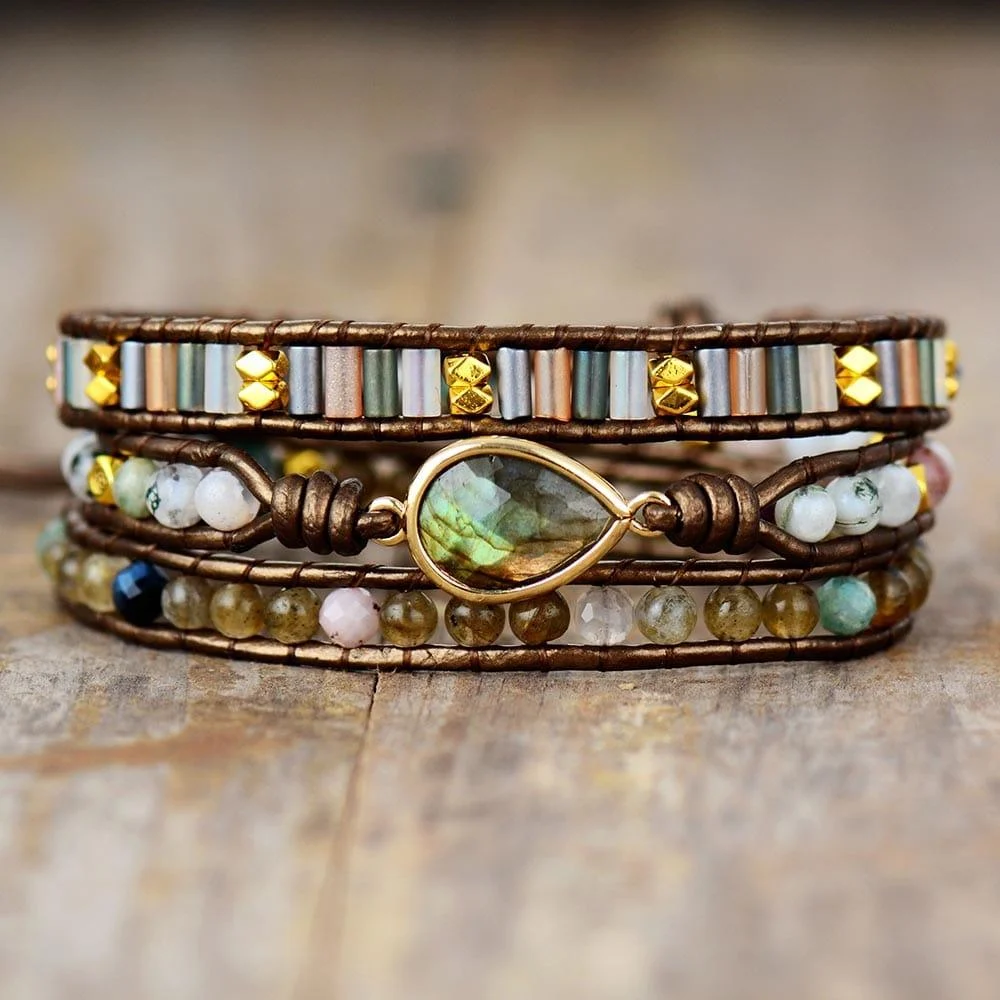 Earth Charm Wrap Bracelet - Glova