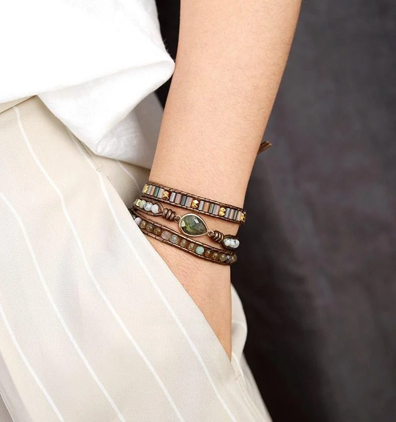 Earth Charm Wrap Bracelet - Glova