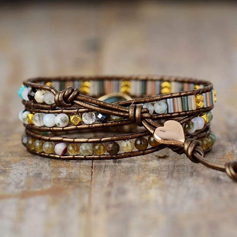 Earth Charm Wrap Bracelet - Glova