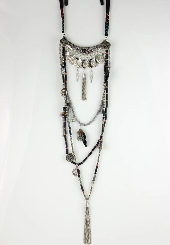 Earthly Gypsy Statement Long Necklace - Glova