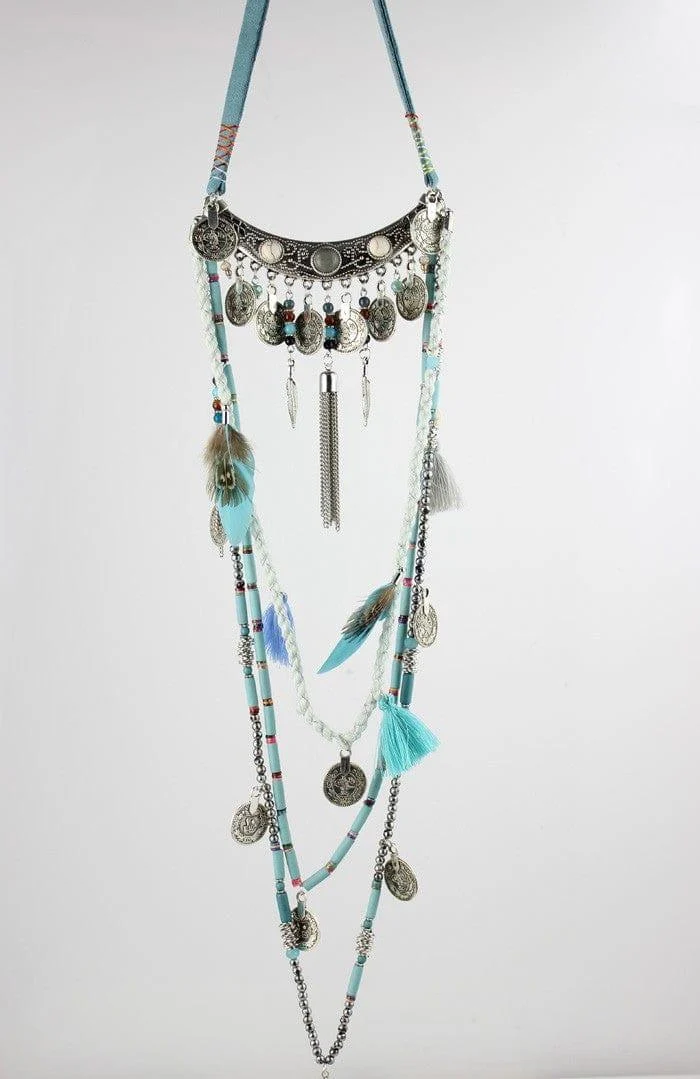 Earthly Gypsy Statement Long Necklace - Glova