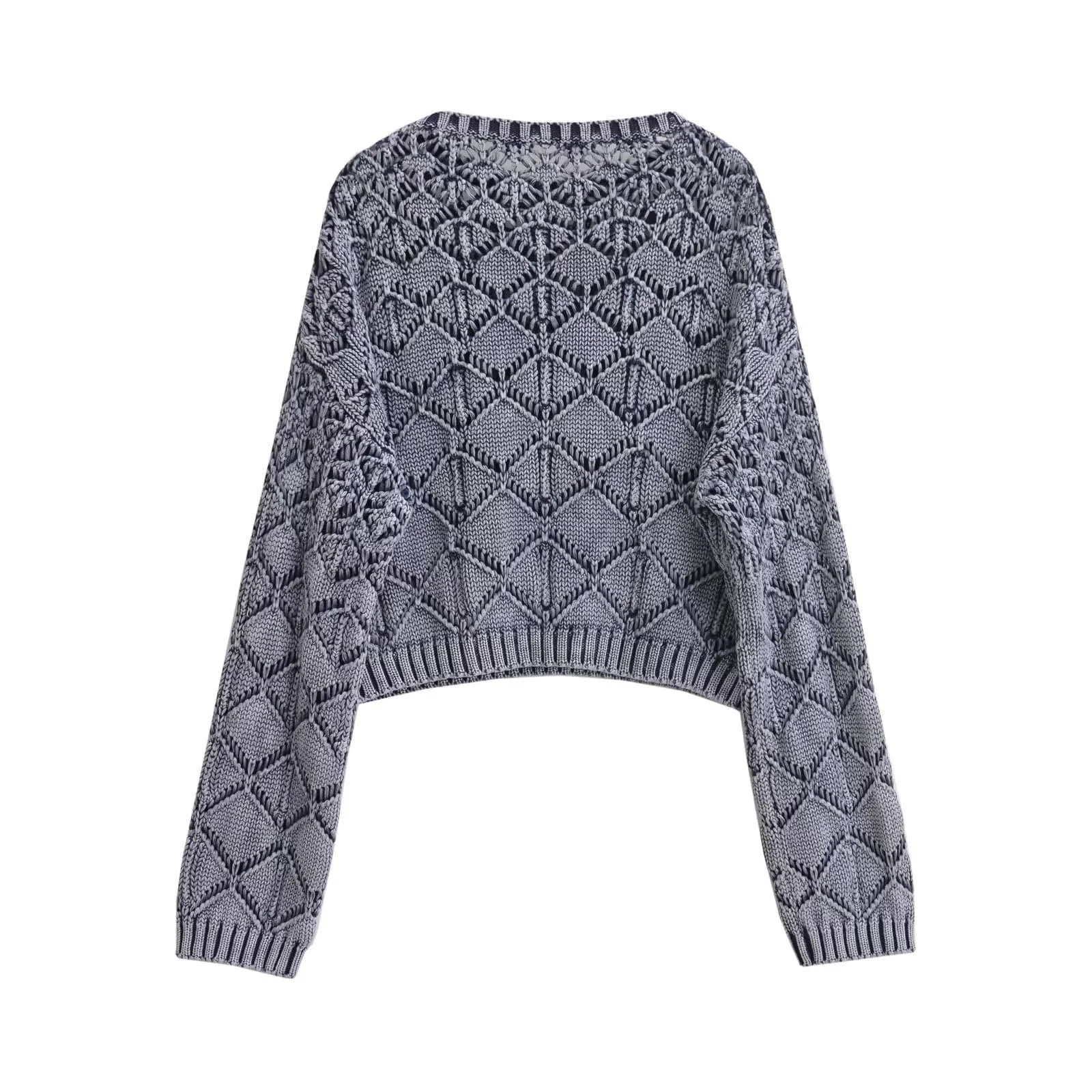 Ebony Washed Blue Sweater - Glova