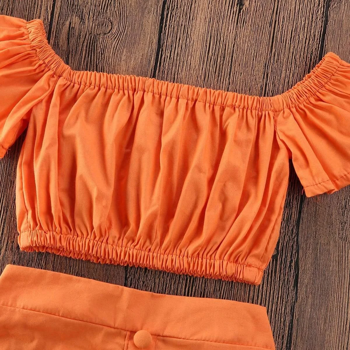 Eden Baby Girl Orange Two Pieces Set - Glova