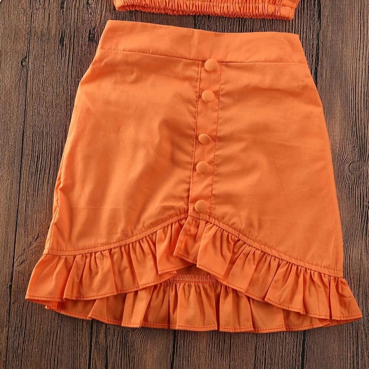 Eden Baby Girl Orange Two Pieces Set - Glova