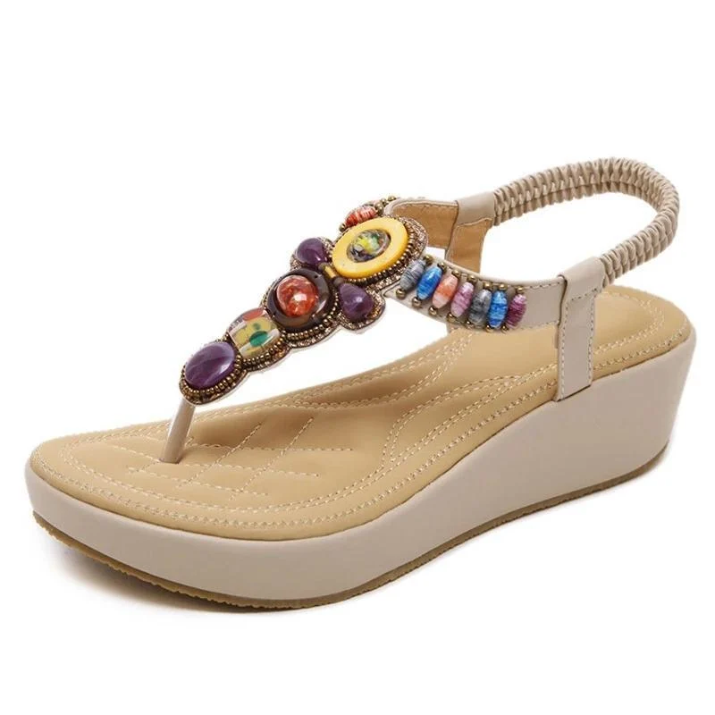 Eden Colorful Wedges Sandals - Glova