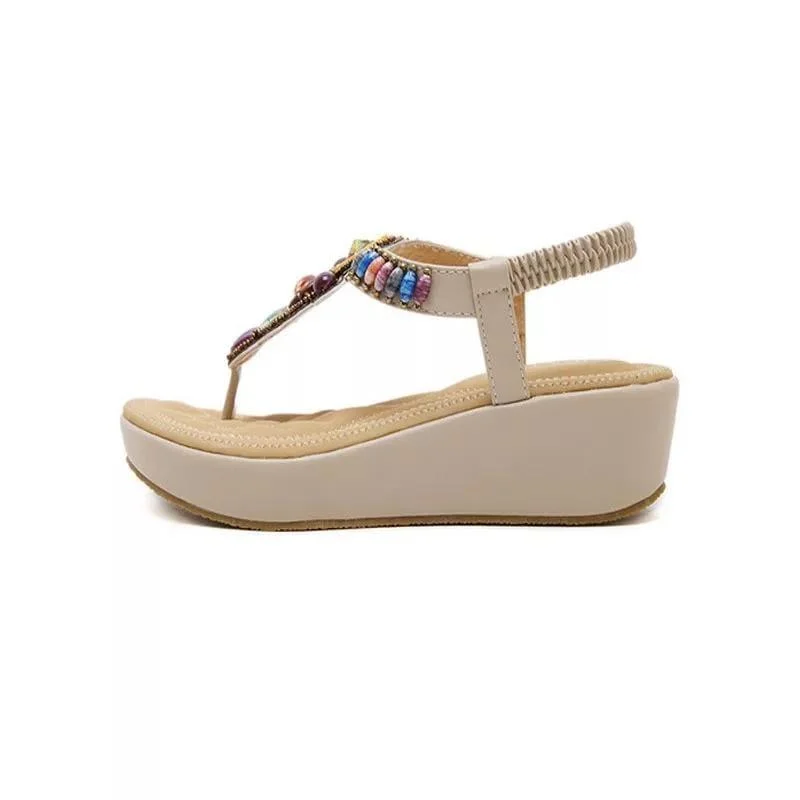 Eden Colorful Wedges Sandals - Glova