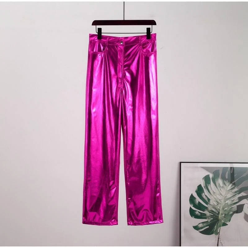 Edina Colorful Metallic Disco Pants - 7 Colors - Glova